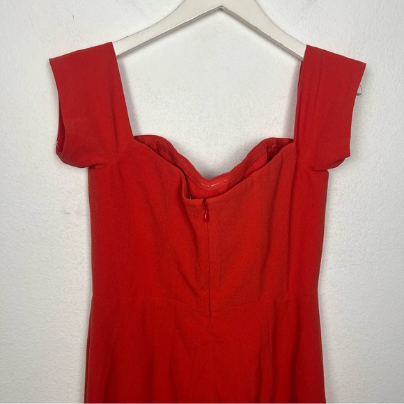 Dress the Population Orange Off-Shoulder Midi Dress - Picture 11 of 12